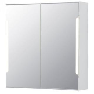 Ikea Storjorm speilskap 2 du00f8r/integrert belysning, 80x21x64 cm