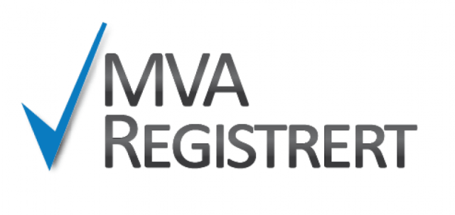 Registrert i Merverdiavgiftsregisteret logo