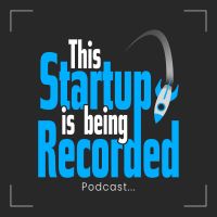 This Startup is Being Recorded Podcast. A rocket ship flies in an arc towards the ground.