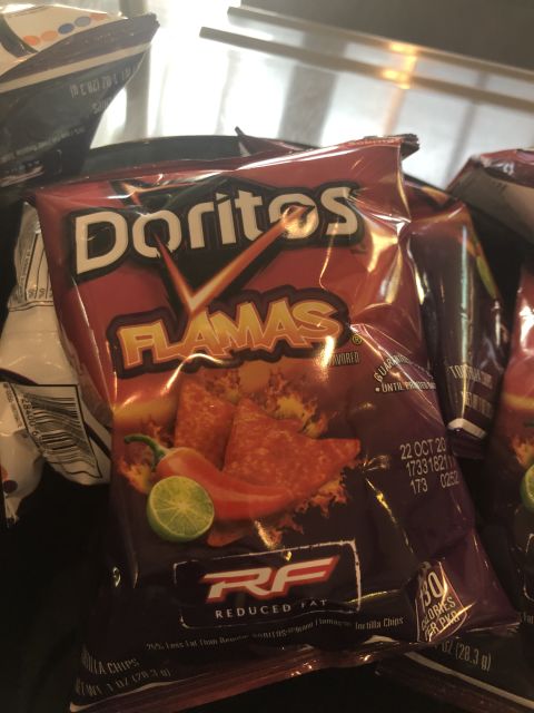 A bag of Doritos in a flavor named 'Flamas'.