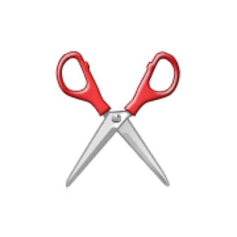 Emoji representation of scissors