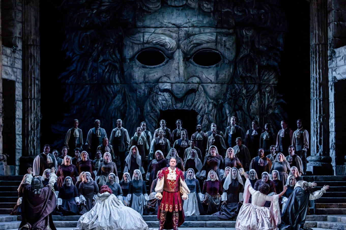 A scene from Idomeneo, Lyric Opera of Chicago, 2018. 