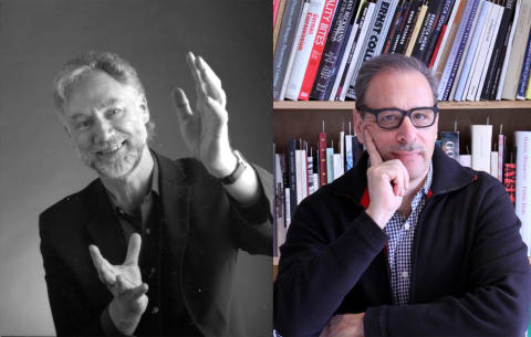 Portrait images from left to right of Terry Smith and Steven Henry Madoff