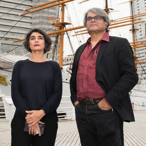 Monica Narula and Shuddhabrata Sengupta, founding members of the Delhi-based Raqs Media Collective