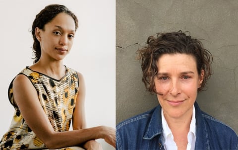 Alt text: Side by side photo-portraits of Legacy Russell, Zoe Leonard (left to right)