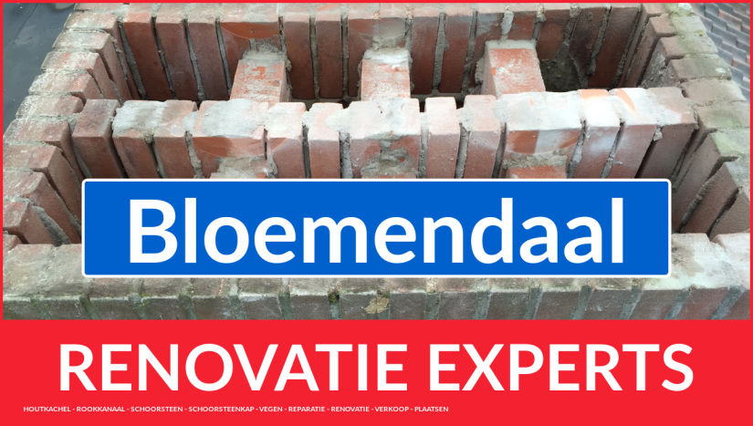 gehele schoorsteen restauratie in Bloemendaal