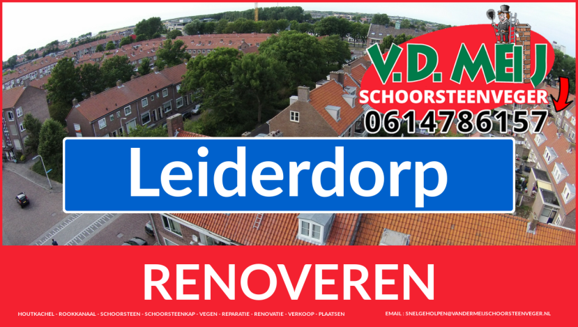 Tot ziens bij Van der Meij schoorsteen renovatie Leiderdorp