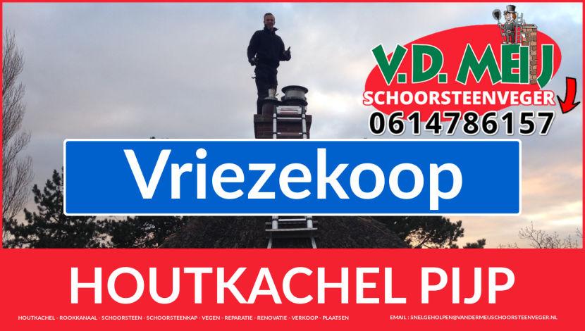 dubbelwandig rookkanaal plaatsen in Vriezekoop enkel-wandig rook-kanaal vervangen in Vriezekoop
