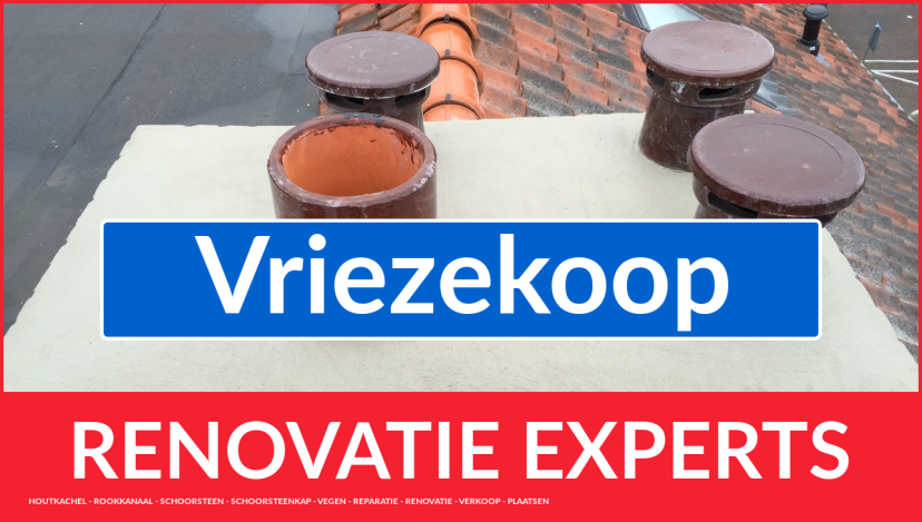 complete schoorsteen renovatie in Vriezekoop