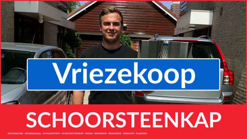 schoorsteenkap vervangen in Vriezekoop