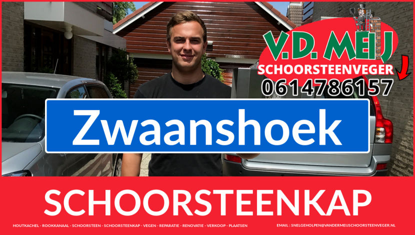 schoorsteen kap vervangen in Zwaanshoek