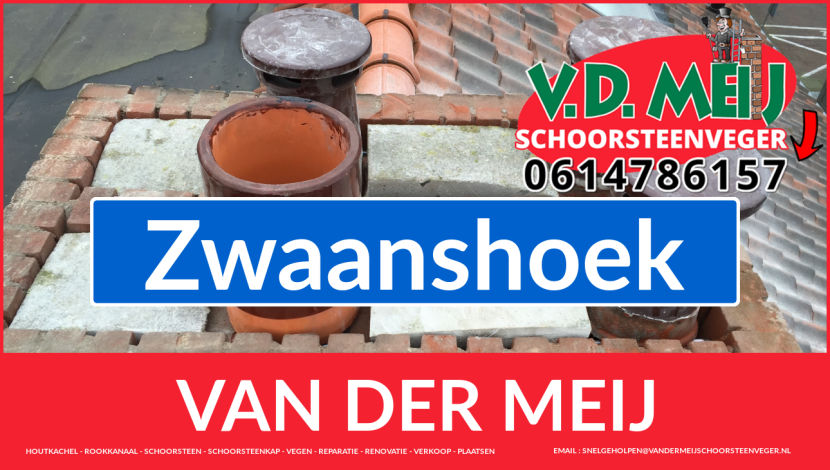 Van der Meij schoorsteen restauratie in Zwaanshoek