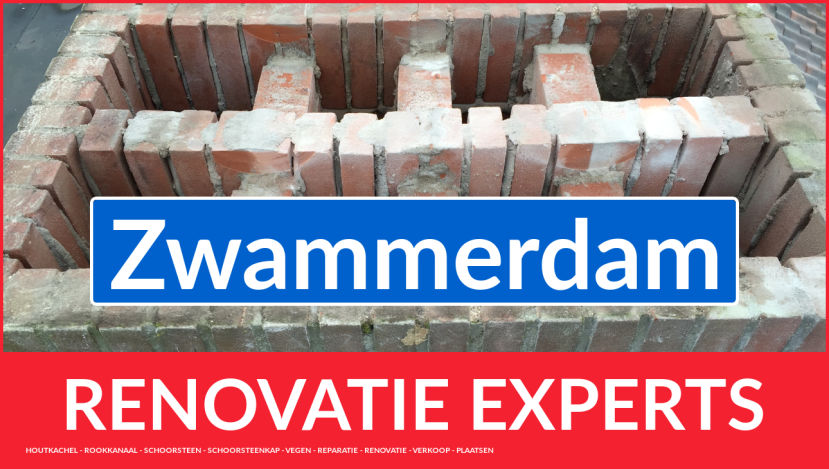 volledige schoorsteen restauratie Zwammerdam complete schoorsteenrenovatie in Zwammerdam
