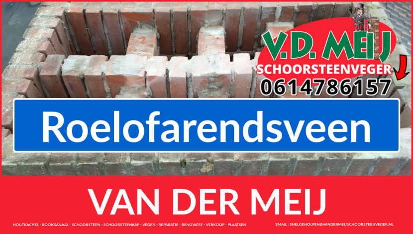 Van der Meij schoorsteen restauratie Roelofarendsveen Van der Meij schoorsteen renovatie in Roelofarendsveen