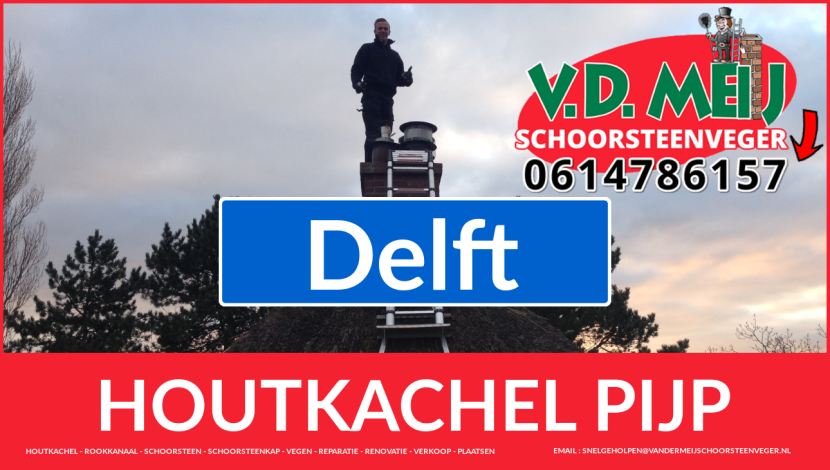 dubbelwandige rookkanaal aanleggen in Delft enkel-wandig rook-kanaal vervangen in Delft