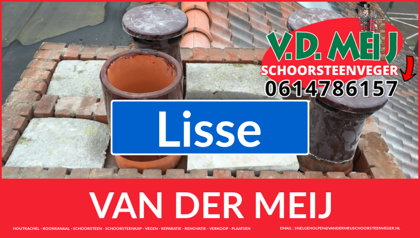Van der Meij schoorsteenrenovatie Lisse Van der Meij schoorsteen restauratie in Lisse