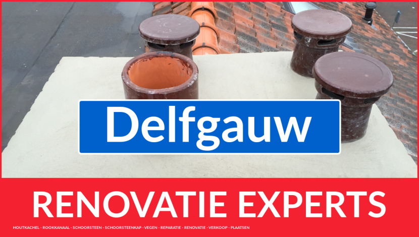totale schoorsteen restauratie in Delfgauw