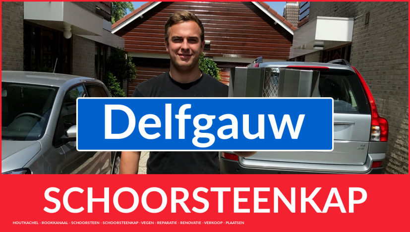 schoorsteen kap vervangen in Delfgauw