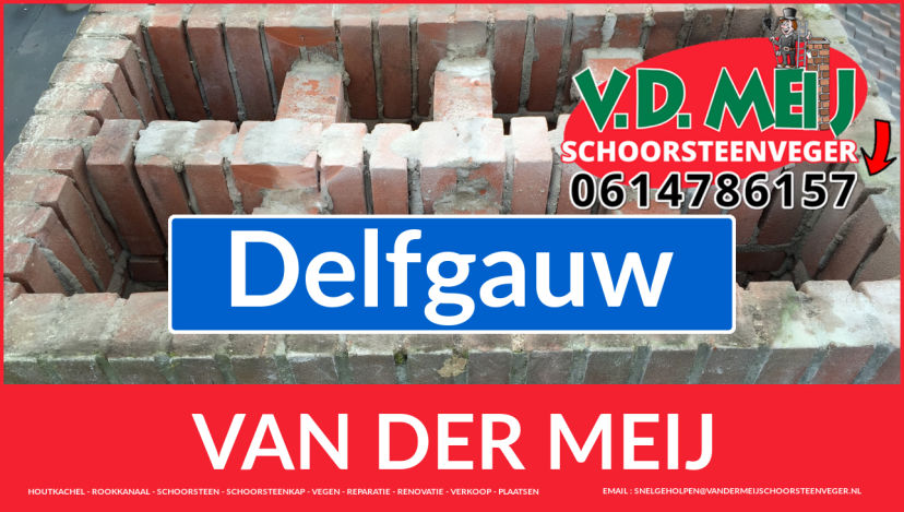 Van der Meij schoorsteenrenovatie in Delfgauw