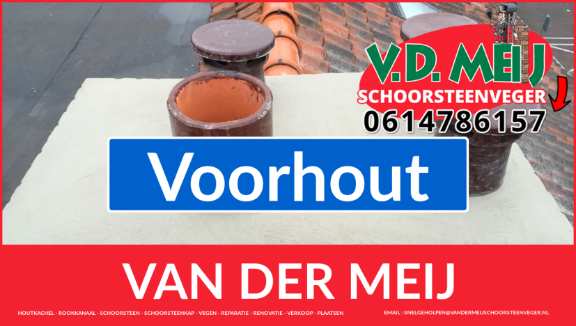 Van der Meij schoorsteen renovatie Voorhout Van der Meij schoorsteen restauratie in Voorhout