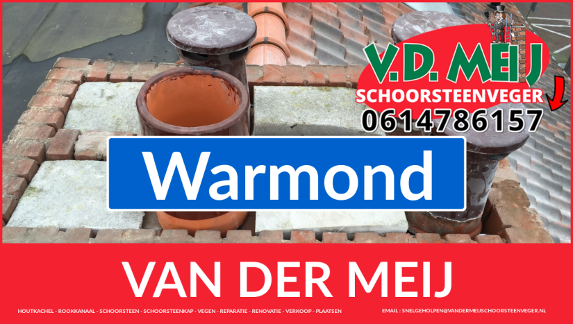 Van der Meij schoorsteen restauratie in Warmond