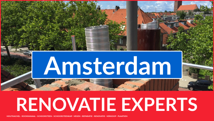 gehele schoorsteen renovatie in Amsterdam