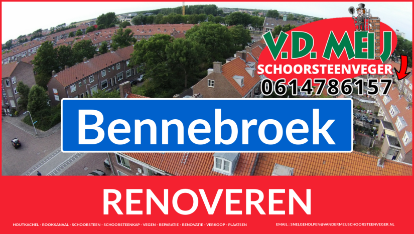 Tot ziens bij Van der Meij schoorsteen renovatie Bennebroek