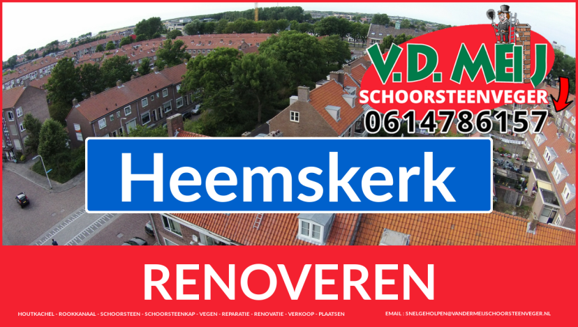 Tot ziens bij Van der Meij schoorsteen renovatie Heemskerk