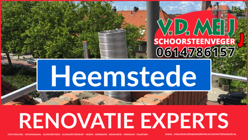 totale schoorsteenrenovatie in Heemstede