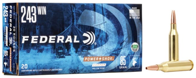 Power Shok Copper 243 WIN 85grs