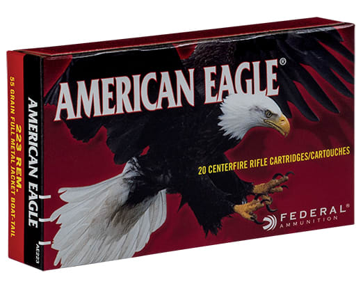 American Eagle 223Rem 55grs. FMJ (20 pk.)
