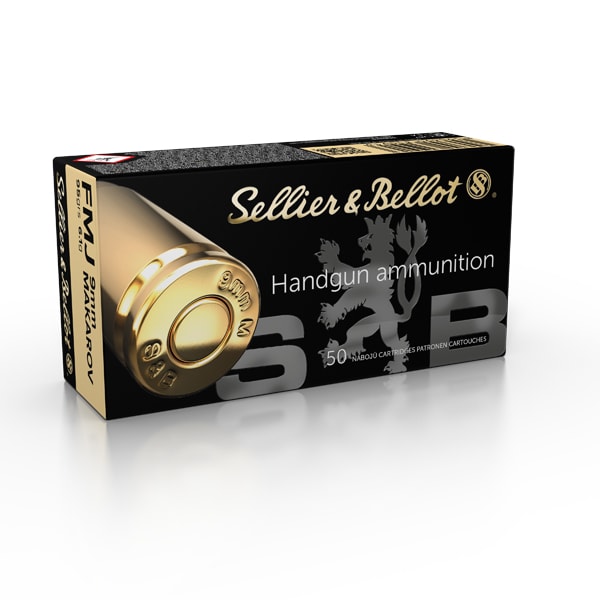 S&B 9mm Makarov 95 FMJ (50 pk.)
