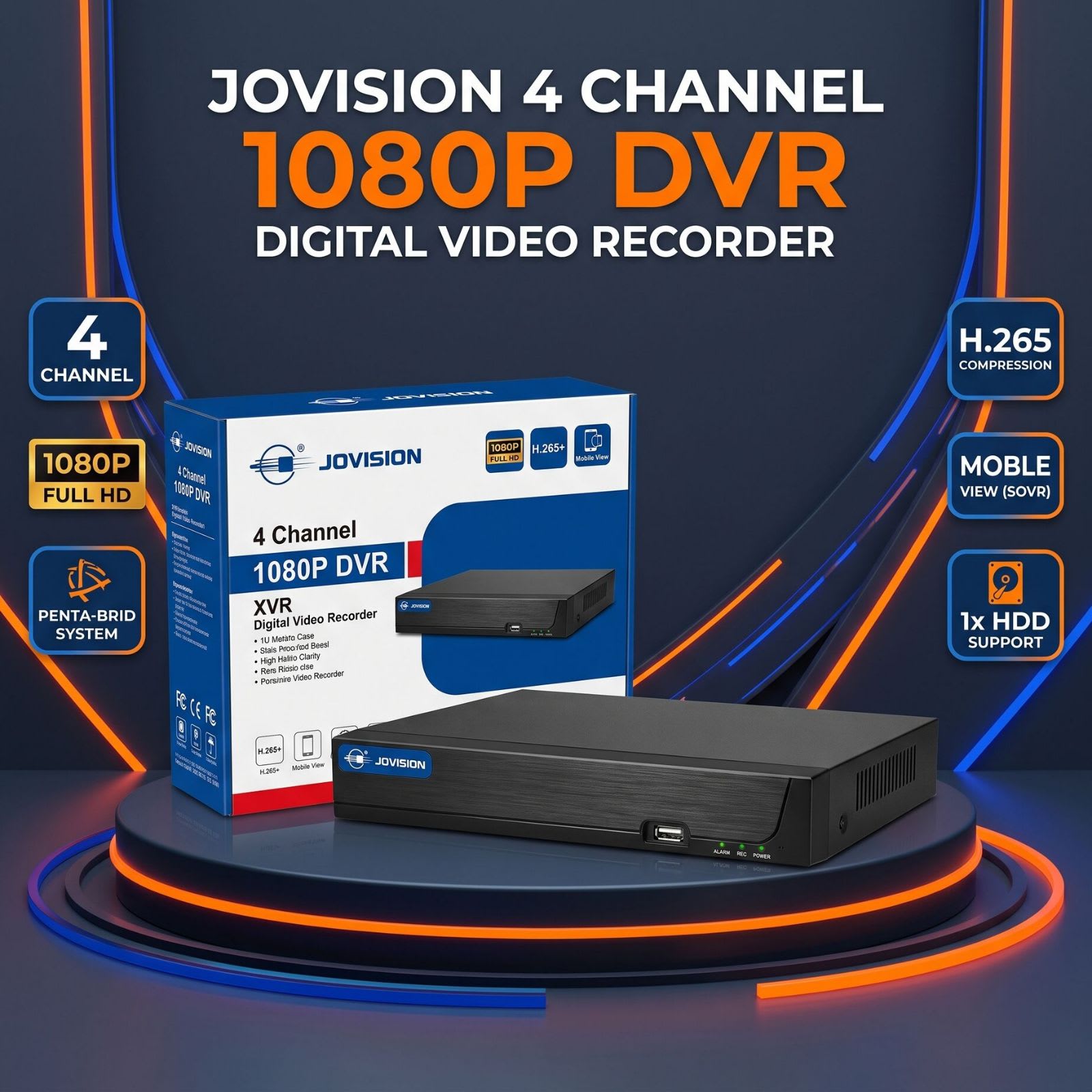 Jovision 4 Channel 1080P DVR