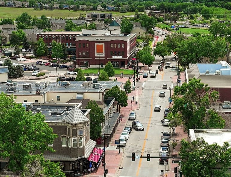 Aerial of Parker, CO