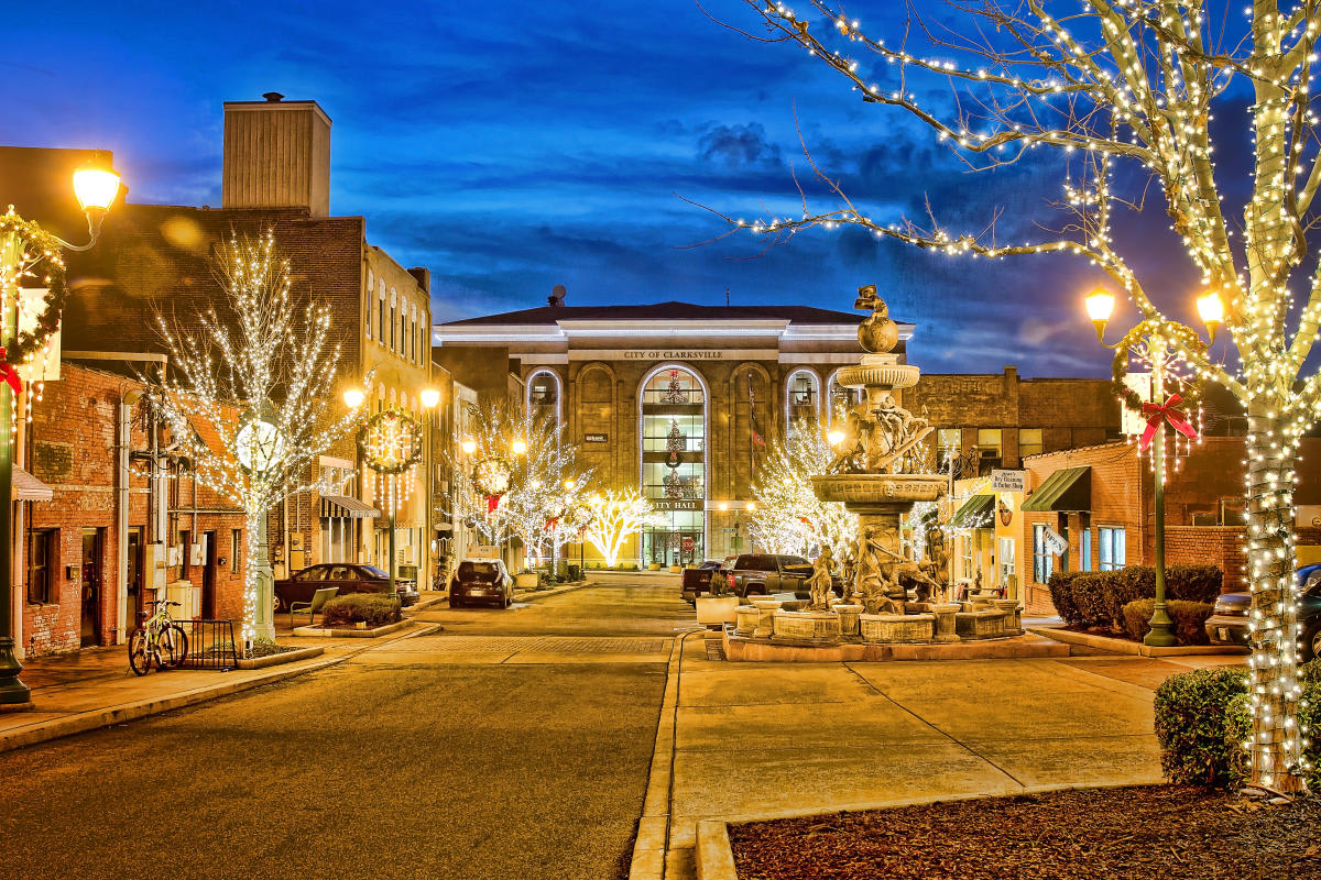 Downtown Clarksville Christmas Lights
