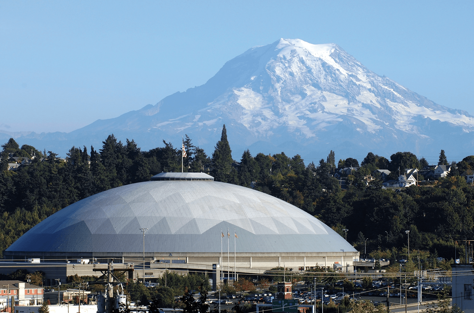 Tacoma Dome and Mt. Rainier