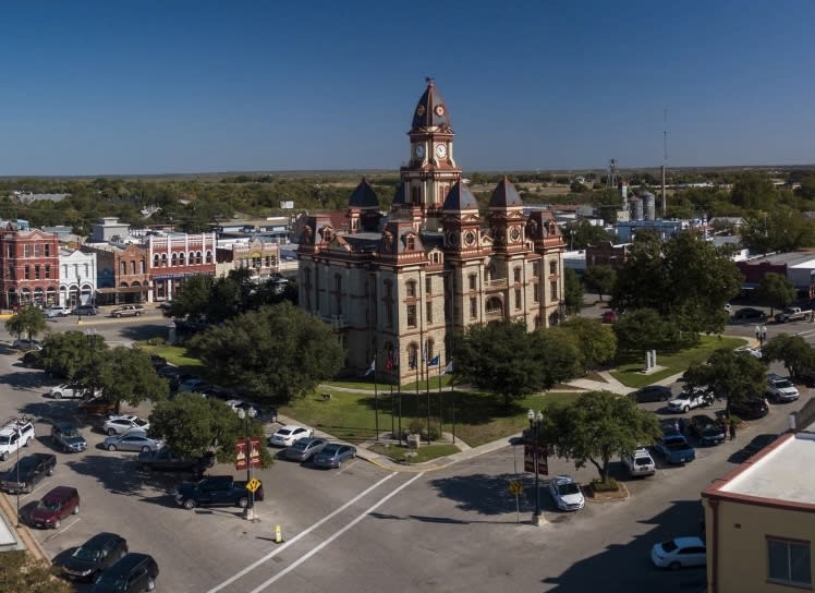 Lockhart Downtown Aerial