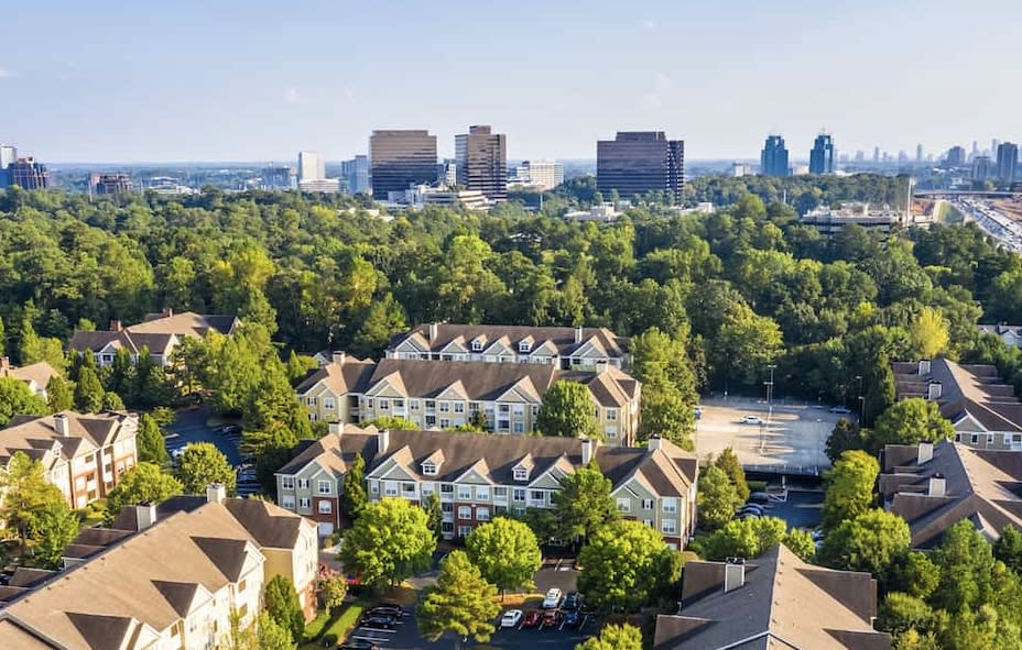 Aerial View of Sandy Springs