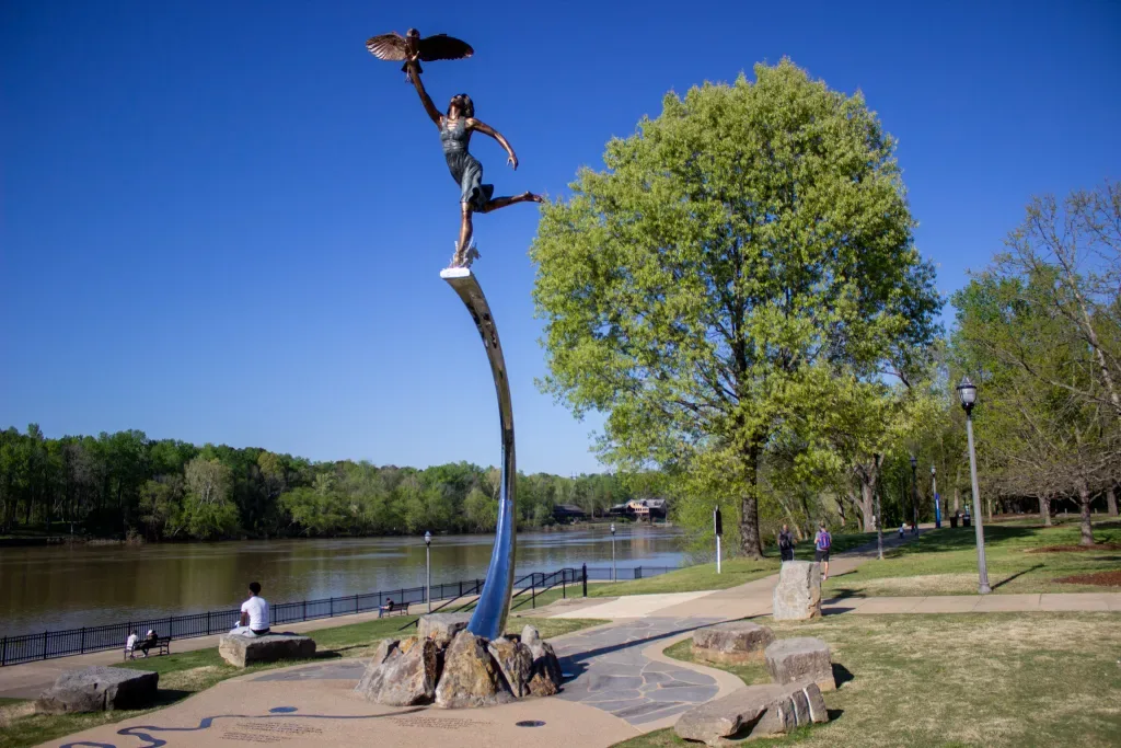 Bicentennial Sculpture at Manderson Landing