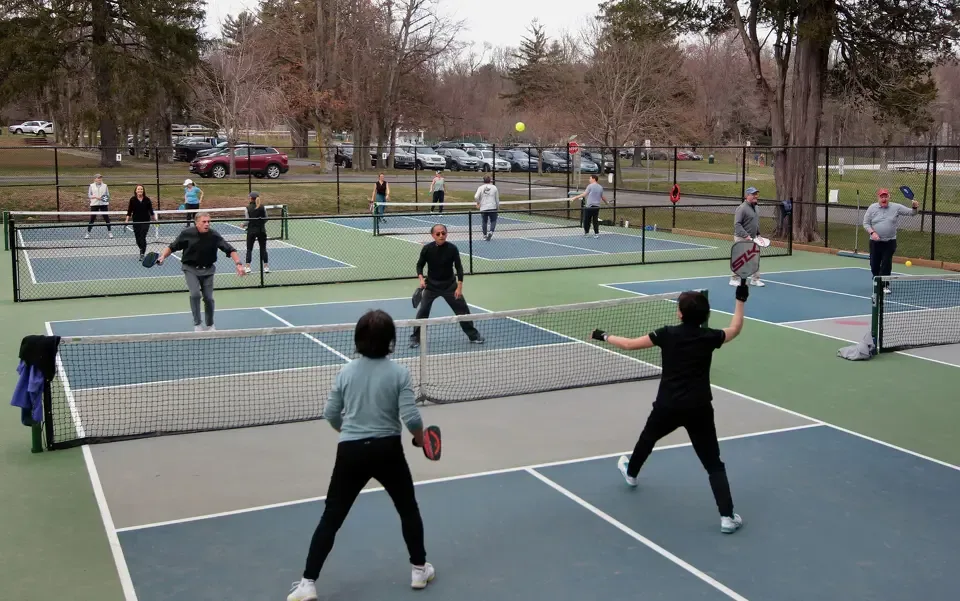 Cherry Lawn Park Pickleball Courts, in Darien, Conn