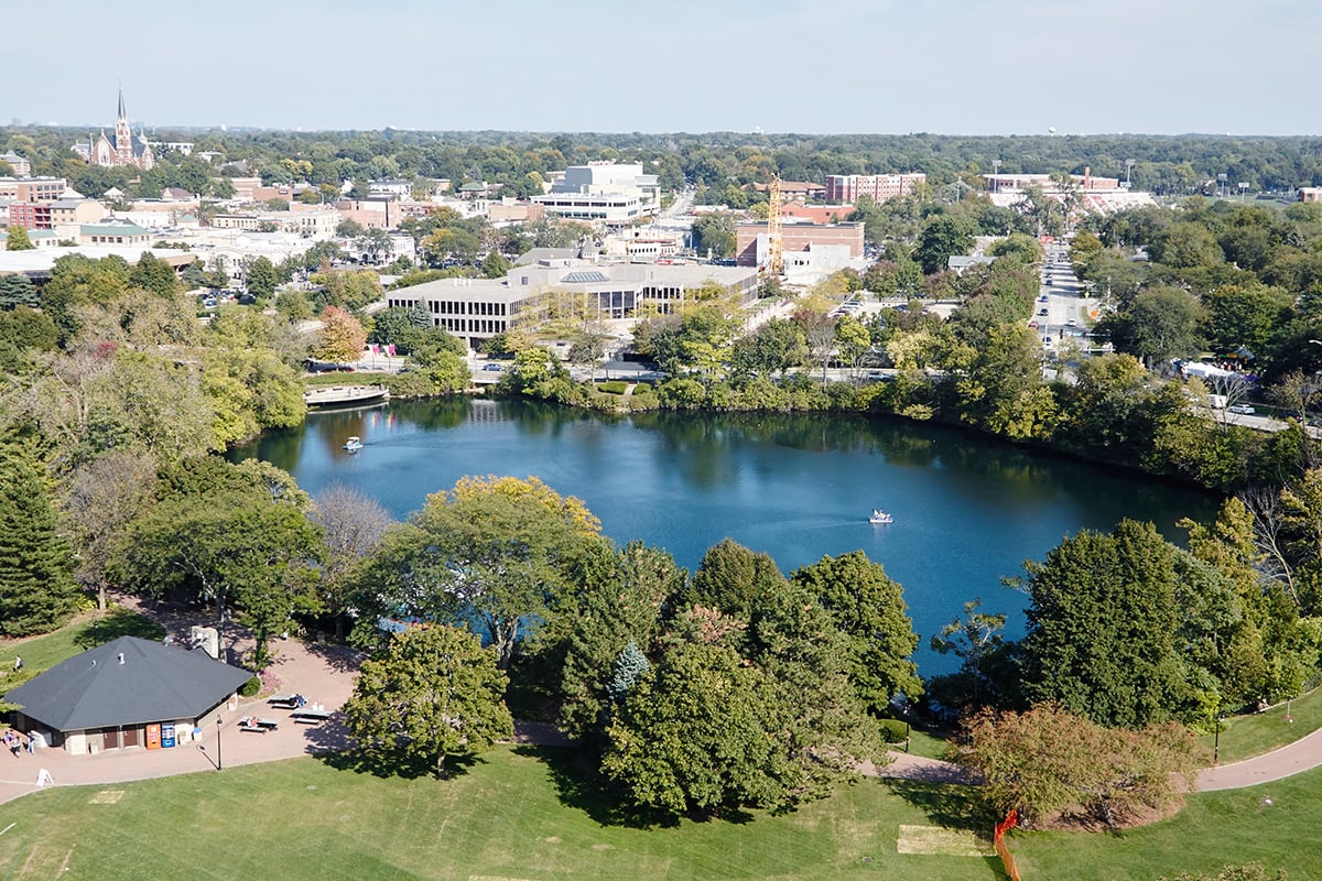 Aerial View of Naperville