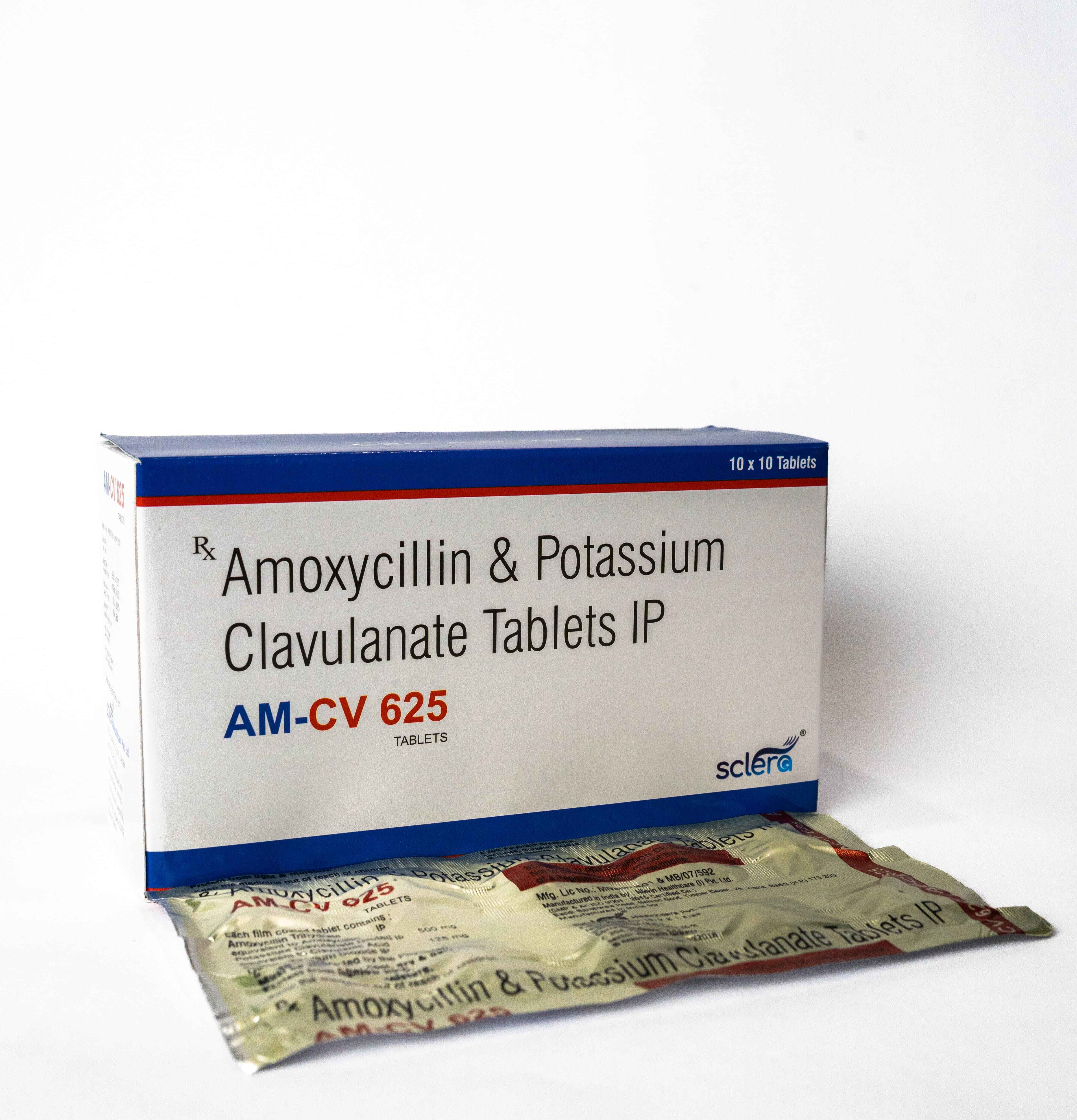 Amoxycillin & Potassium Clavulanate Tablets IP (AM-CV 625)