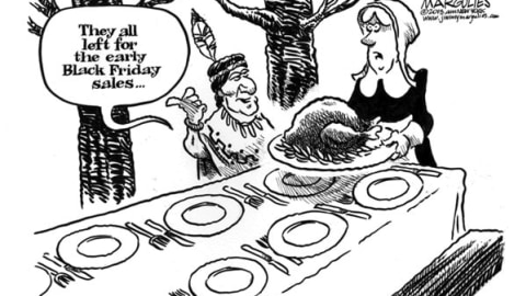 Thanksgiving and Black Friday Cartoons