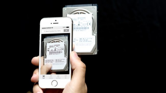 scanning HDD barcode
