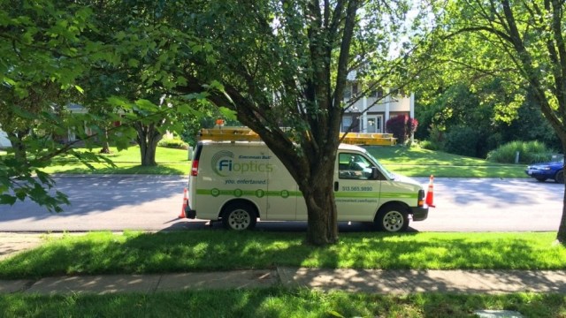 Cincinnati Bell driver truck