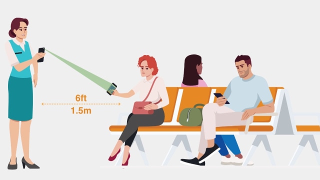 air travel boarding pass barcode scanning qr contactless