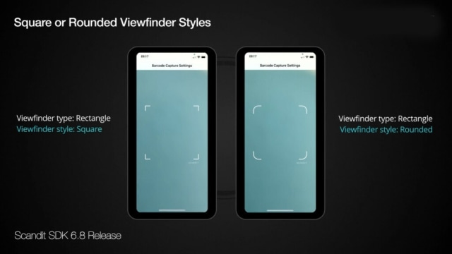 Scandit new viewfinder designs