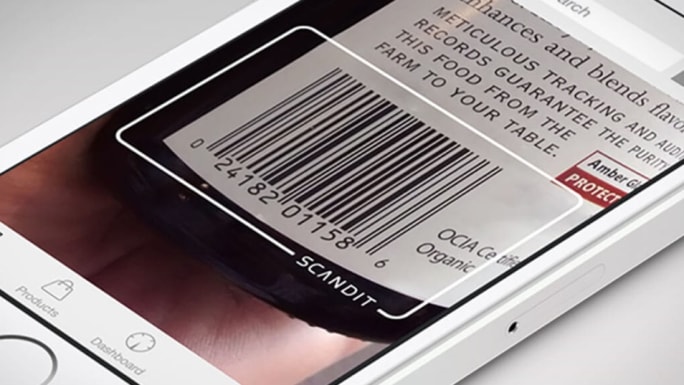 barcode on iphone screen