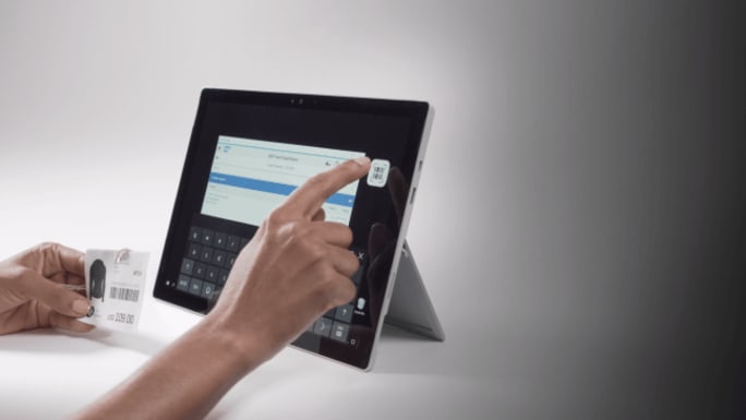 surfing on tablet