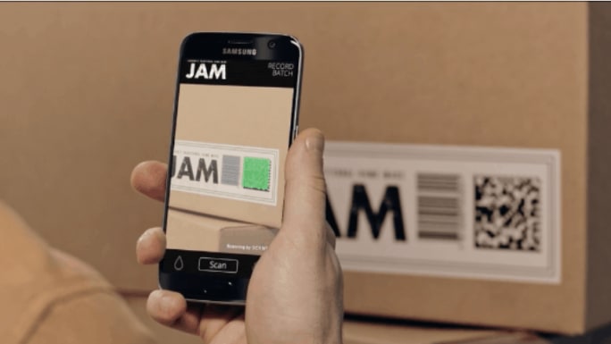 scanning QR code